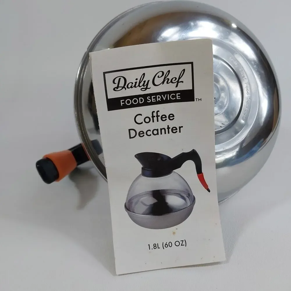 Daily Chef plastic‎ Coffee carafe with Steel Base and Removable Decaf Label